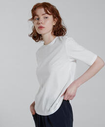 TOMORROWLAND  | コットンビーズコンビ ハーフスリーブプルオーバー(Tシャツ/カットソー)