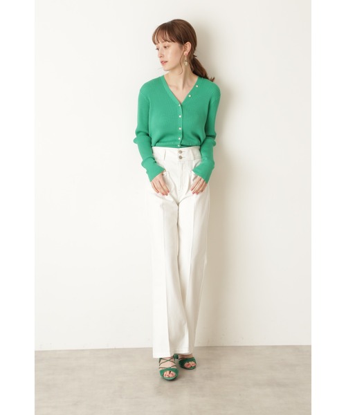 JILL STUART（ジルスチュアート）の「◆ジャスパーパンツ（デニムパンツ・レディース・ネイビー/ホワイト・4/2/0）」の15枚目の写真