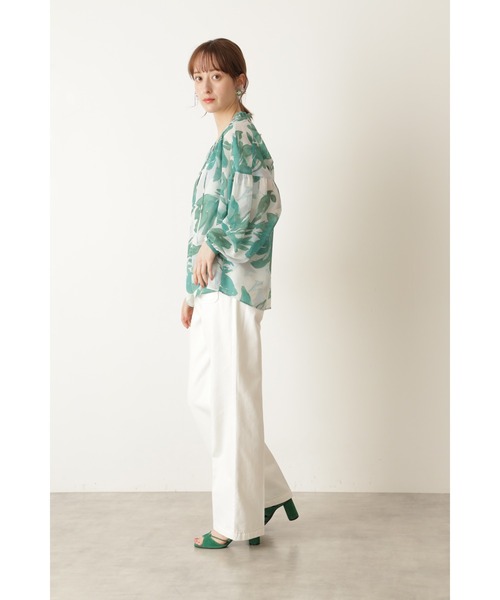 JILL STUART（ジルスチュアート）の「◆ジャスパーパンツ（デニムパンツ・レディース・ネイビー/ホワイト・4/2/0）」の11枚目の写真