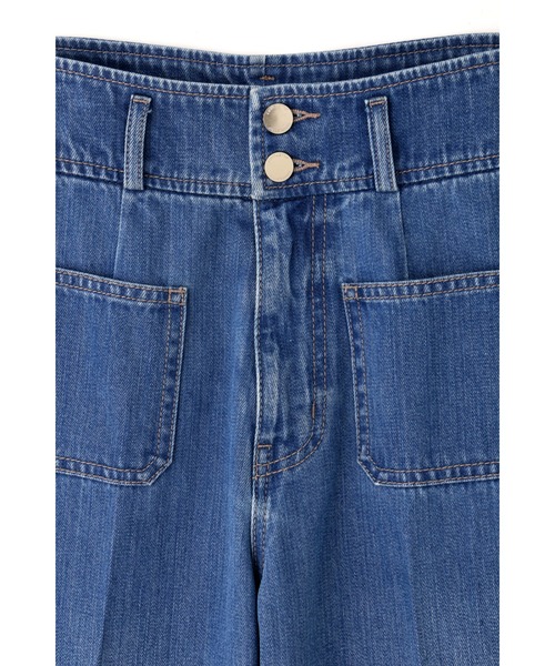 JILL STUART（ジルスチュアート）の「◆ジャスパーパンツ（デニムパンツ・レディース・ネイビー/ホワイト・4/2/0）」の3枚目の写真