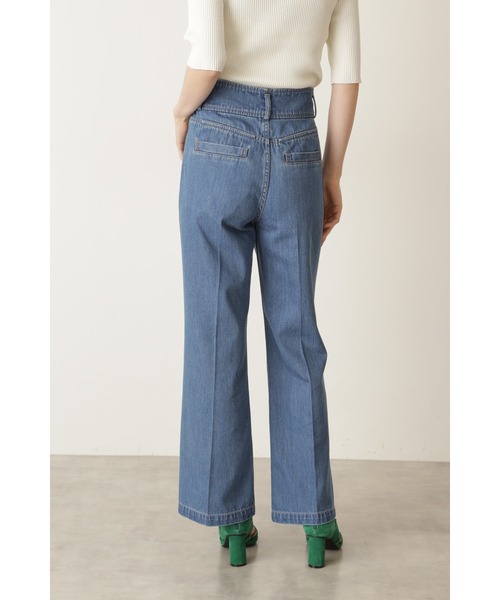 JILL STUART（ジルスチュアート）の「◆ジャスパーパンツ（デニムパンツ・レディース・ネイビー/ホワイト・4/2/0）」の13枚目の写真