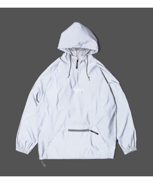 APPLEBUM × CRSB raidback fabric Reflector Anorak Parka