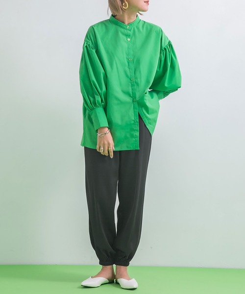 bohmal（ボマール）の「マットサテンジョガーパンツ（その他パンツ・レディース・ブラック/ピンク・FREE）」の13枚目の写真