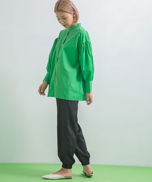 bohmal（ボマール）の「マットサテンジョガーパンツ（その他パンツ・レディース・ブラック/ピンク・FREE）」の15枚目の写真