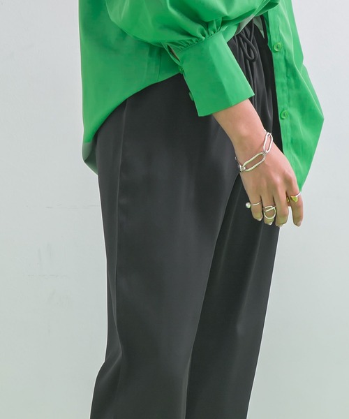 bohmal（ボマール）の「マットサテンジョガーパンツ（その他パンツ・レディース・ブラック/ピンク・FREE）」の18枚目の写真