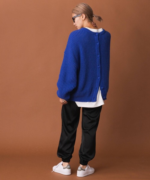 bohmal（ボマール）の「マットサテンジョガーパンツ（その他パンツ・レディース・ブラック/ピンク・FREE）」の4枚目の写真