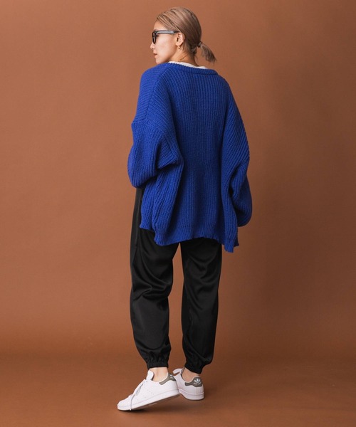 bohmal（ボマール）の「マットサテンジョガーパンツ（その他パンツ・レディース・ブラック/ピンク・FREE）」の10枚目の写真