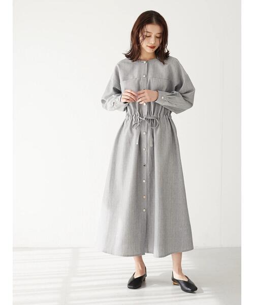 ELENCARE DUE（エレンカーレデュエ）の「・ELENCARE DUE イロイロボタンワンピース（ワンピース・レディース・ベージュ/グレー/イエロー/オレンジ・FREE）」の13枚目の写真