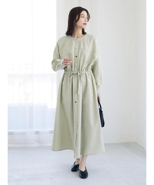 ELENCARE DUE（エレンカーレデュエ）の「・ELENCARE DUE イロイロボタンワンピース（ワンピース・レディース・ベージュ/グレー/イエロー/オレンジ・FREE）」の17枚目の写真