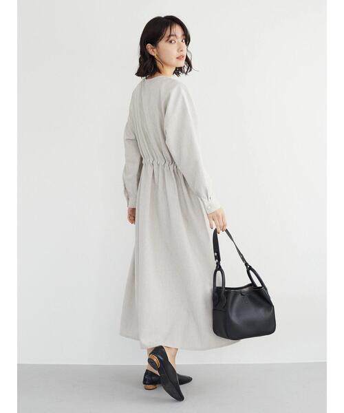 ELENCARE DUE（エレンカーレデュエ）の「・ELENCARE DUE イロイロボタンワンピース（ワンピース・レディース・ベージュ/グレー/イエロー/オレンジ・FREE）」の7枚目の写真