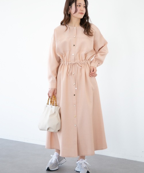 ELENCARE DUE（エレンカーレデュエ）の「・ELENCARE DUE イロイロボタンワンピース（ワンピース・レディース・ベージュ/グレー/イエロー/オレンジ・FREE）」の4枚目の写真