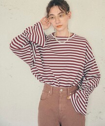 MATURED | 【MATURED/マチュアード】デザインボーダートップス(Tシャツ/カットソー)