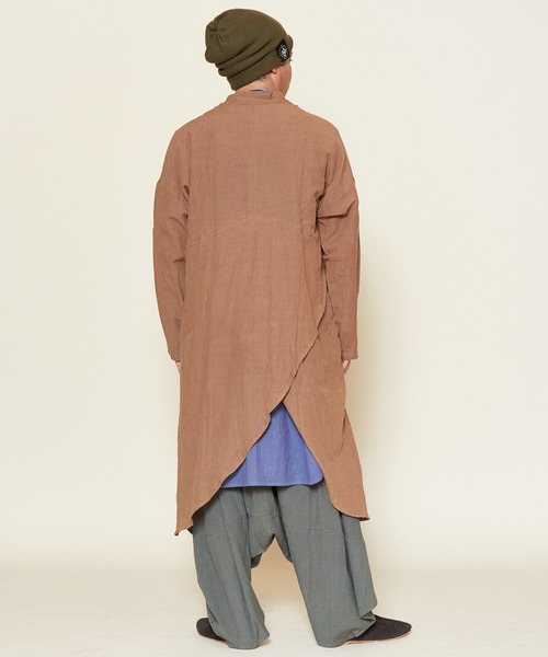 チャイハネ（チャイハネ）の「【チャイハネ】ドレープMEN'S変形ロングカーディガン（カーディガン/ボレロ・メンズ・ブラック/ブラウン/グリーン系その他/ホワイト/ベージュ/ネイビー/キャメル/グレー/ホワイト系その他・FREE）」の15枚目の写真