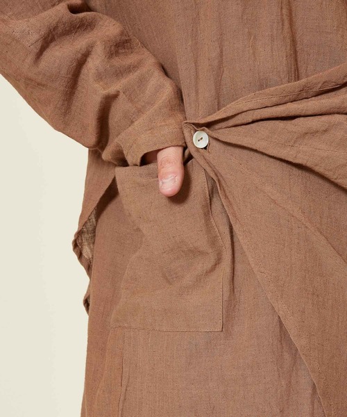 チャイハネ（チャイハネ）の「【チャイハネ】ドレープMEN'S変形ロングカーディガン（カーディガン/ボレロ・メンズ・ブラック/ブラウン/グリーン系その他/ホワイト/ベージュ/ネイビー/キャメル/グレー/ホワイト系その他・FREE）」の18枚目の写真