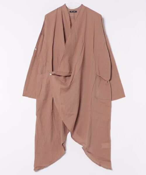 チャイハネ】ドレープMEN'S変形ロングカーディガン（カーディガン