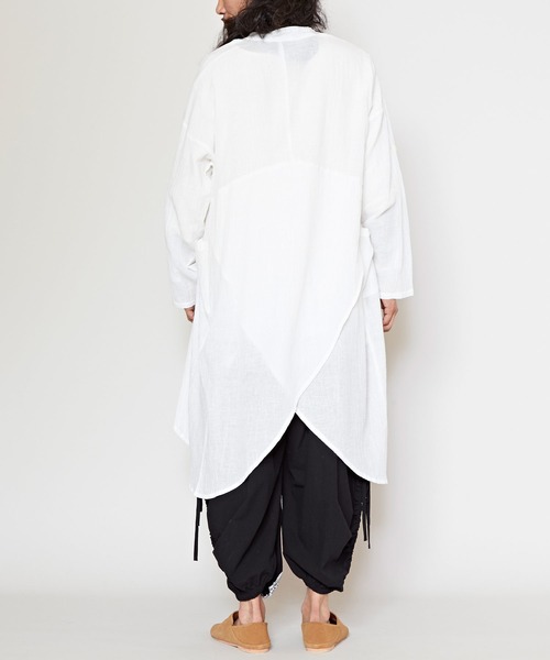 チャイハネ（チャイハネ）の「【チャイハネ】ドレープMEN'S変形ロングカーディガン（カーディガン/ボレロ・メンズ・ブラック/ブラウン/グリーン系その他/ホワイト/ベージュ/ネイビー/キャメル/グレー/ホワイト系その他・FREE）」の22枚目の写真