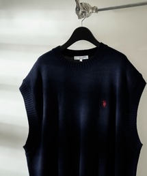U.S. POLO ASSN. | ▽【U.S. POLO ASSN./ユーエスポロアッスン】別注ワンポイント刺繍ベスト/ユニセックス/ニットベスト(ベスト)