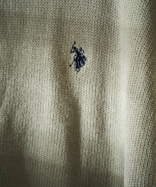 U.S. POLO ASSN.(ユーエスポロアッスン)の「【U.S. POLO ASSN./ユーエスポロアッスン】別注ワンポイント刺繍ベスト/ユニセックス/ニットベスト(ベスト・メンズ・ネイビー/サックスブルー/ブラック/グリーン/ブルー・SMALL/LARGE/MEDIUM)」の20枚目の写真