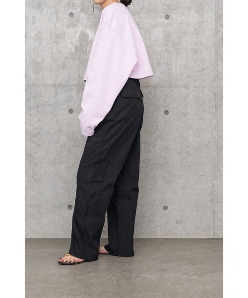 LA PEAU DE GEM（ラポドゥジェム）の「【LA PEAU DE GEM】ナイロンカーゴパンツ（カーゴパンツ・レディース・ホワイト/ブラック・S/M）」の13枚目の写真