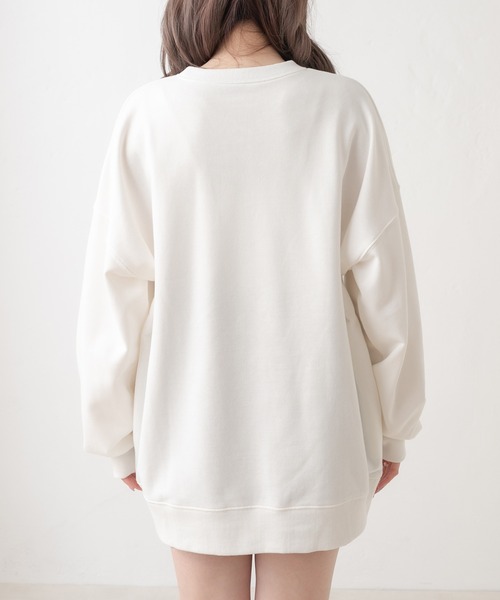 OLIVE des OLIVE(オリーブデオリーブ)の「【ZOZO限定】ルーズなCat裏毛スウェット(スウェット・レディース・ライトグレー/オフホワイト・FREE)」の19枚目の写真