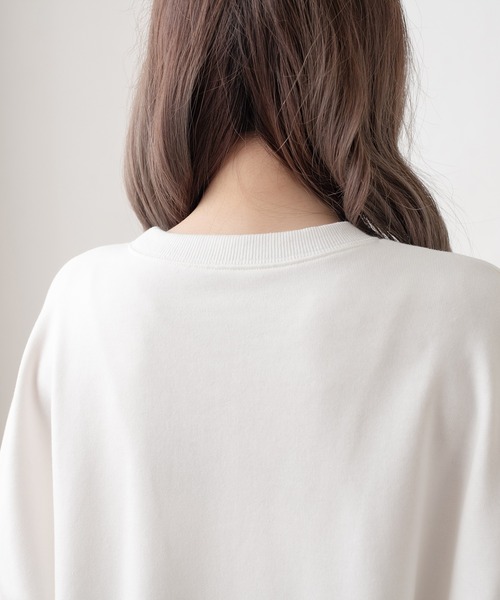 OLIVE des OLIVE(オリーブデオリーブ)の「【ZOZO限定】ルーズなCat裏毛スウェット(スウェット・レディース・ライトグレー/オフホワイト・FREE)」の20枚目の写真