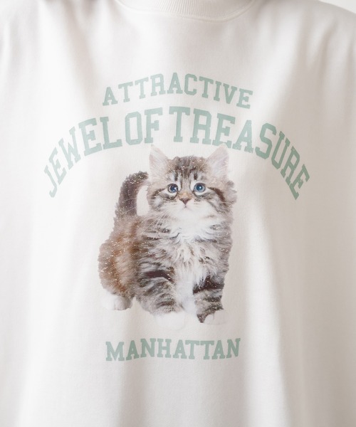 OLIVE des OLIVE(オリーブデオリーブ)の「【ZOZO限定】ルーズなCat裏毛スウェット(スウェット・レディース・ライトグレー/オフホワイト・FREE)」の22枚目の写真