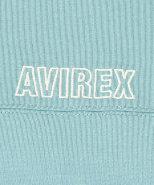 AVIREX（アヴィレックス）の「SLEEVE OPEN EMBROIDERY T-SHIRT/ スリーブオープン刺繍ティーシャツ（Tシャツ/カットソー・レディース・オフホワイト/レッド/サックスブルー/ブラック・FREE）」の11枚目の写真