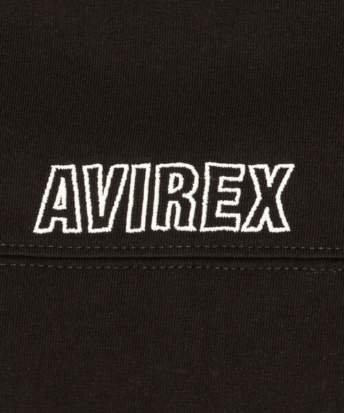 AVIREX（アヴィレックス）の「SLEEVE OPEN EMBROIDERY T-SHIRT/ スリーブオープン刺繍ティーシャツ（Tシャツ/カットソー・レディース・オフホワイト/レッド/サックスブルー/ブラック・FREE）」の14枚目の写真