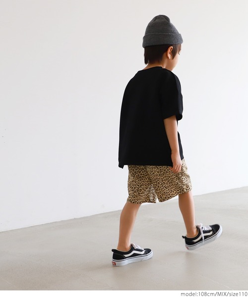 coca（coca）（コカ）の「キッズ　親子お揃いレオパードハーフパンツ（その他パンツ・キッズ・その他・100/110/120/130/140）」の4枚目の写真