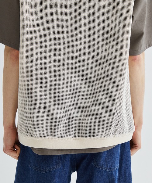 marka（マーカ）の「MESH VEST（ベスト・メンズ・ホワイト/ブラック・1/2）」の8枚目の写真