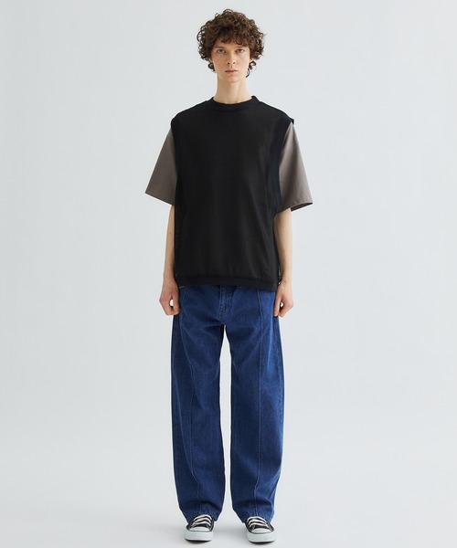 marka（マーカ）の「MESH VEST（ベスト・メンズ・ホワイト/ブラック・1/2）」の11枚目の写真