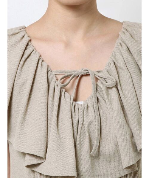 merry jenny（メリージェニー）の「リラクシーフリルオールインワン（つなぎ/オールインワン・レディース・アイボリー/ブラック/ベージュ・FREE）」の16枚目の写真