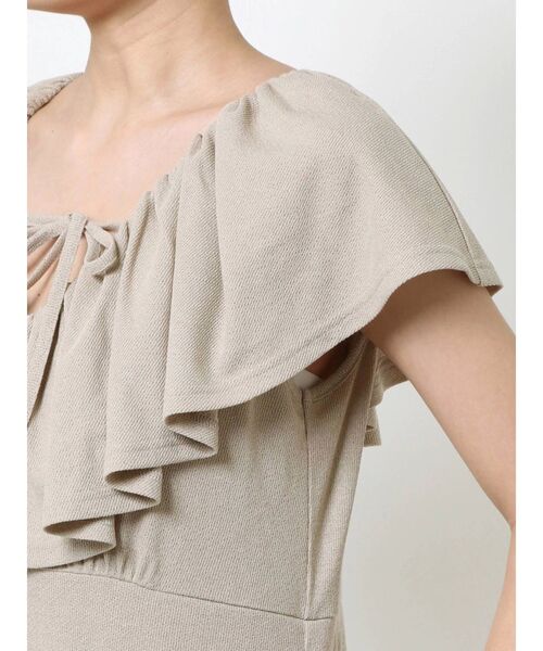 merry jenny（メリージェニー）の「リラクシーフリルオールインワン（つなぎ/オールインワン・レディース・アイボリー/ブラック/ベージュ・FREE）」の17枚目の写真