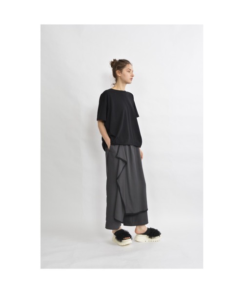 gomme(ゴム)の「エクセルツイル ワイドパンツ(その他パンツ・レディース・チャコールグレー/ブラック・MEDIUM)」の5枚目の写真