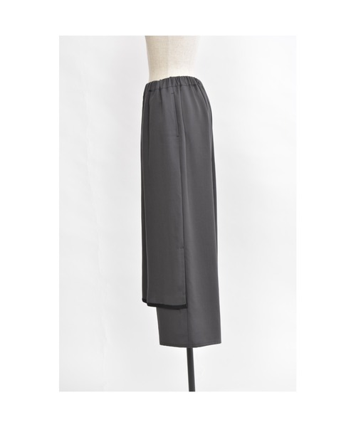gomme(ゴム)の「エクセルツイル ワイドパンツ(その他パンツ・レディース・チャコールグレー/ブラック・MEDIUM)」の8枚目の写真