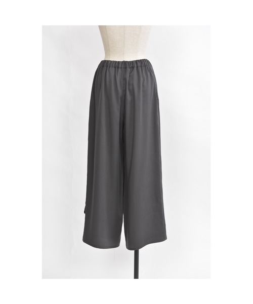 gomme(ゴム)の「エクセルツイル ワイドパンツ(その他パンツ・レディース・チャコールグレー/ブラック・MEDIUM)」の9枚目の写真