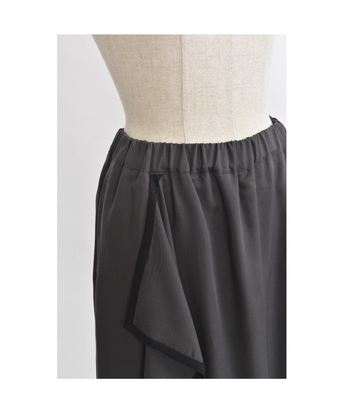 gomme(ゴム)の「エクセルツイル ワイドパンツ(その他パンツ・レディース・チャコールグレー/ブラック・MEDIUM)」の11枚目の写真