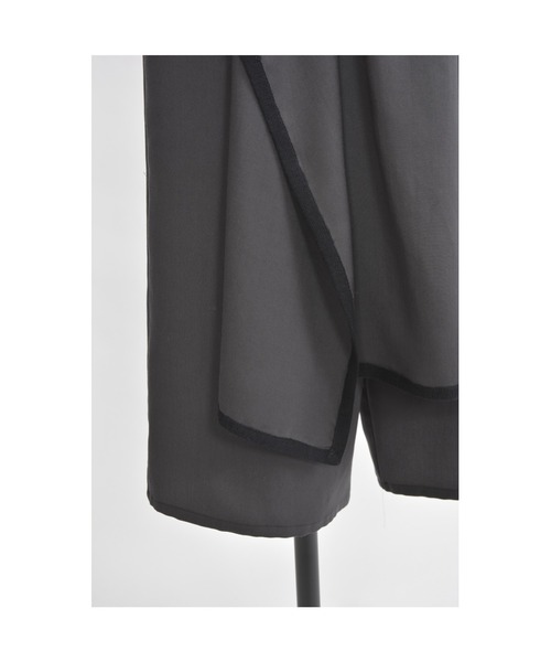 gomme(ゴム)の「エクセルツイル ワイドパンツ(その他パンツ・レディース・チャコールグレー/ブラック・MEDIUM)」の12枚目の写真