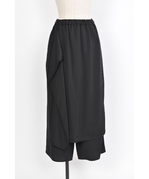 gomme(ゴム)の「エクセルツイル ワイドパンツ(その他パンツ・レディース・チャコールグレー/ブラック・MEDIUM)」の18枚目の写真