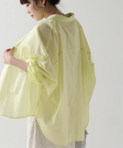 RAY CASSIN（レイカズン）の「BIGドロショルシャツ（シャツ/ブラウス・レディース・イエロー/ブルー/グリーン/オフホワイト・FREE）」の6枚目の写真