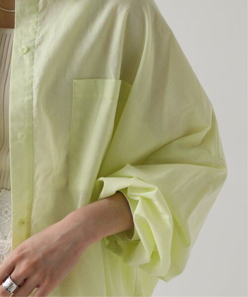 RAY CASSIN（レイカズン）の「BIGドロショルシャツ（シャツ/ブラウス・レディース・イエロー/ブルー/グリーン/オフホワイト・FREE）」の9枚目の写真