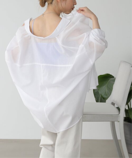 RAY CASSIN（レイカズン）の「BIGドロショルシャツ（シャツ/ブラウス・レディース・イエロー/ブルー/グリーン/オフホワイト・FREE）」の11枚目の写真