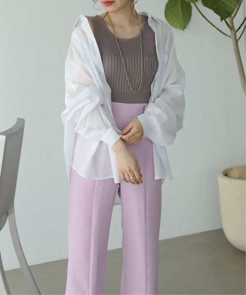 RAY CASSIN（レイカズン）の「BIGドロショルシャツ（シャツ/ブラウス・レディース・イエロー/ブルー/グリーン/オフホワイト・FREE）」の13枚目の写真