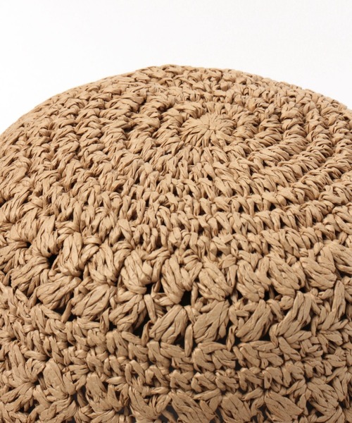 studio CLIP（スタディオクリップ）の「ペーパーつば広ハット（ハット・レディース・ベージュ/ナチュラル・FREE）」の3枚目の写真