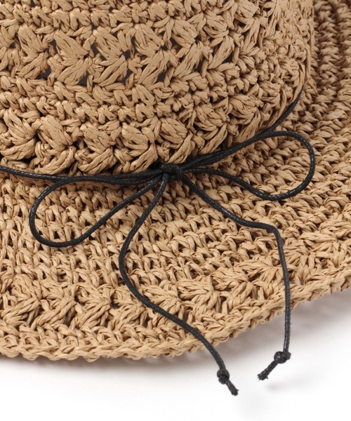 studio CLIP（スタディオクリップ）の「ペーパーつば広ハット（ハット・レディース・ベージュ/ナチュラル・FREE）」の15枚目の写真