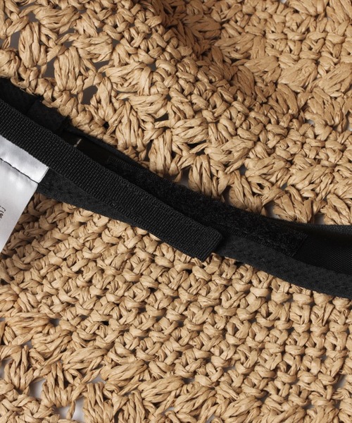 studio CLIP（スタディオクリップ）の「ペーパーつば広ハット（ハット・レディース・ベージュ/ナチュラル・FREE）」の5枚目の写真