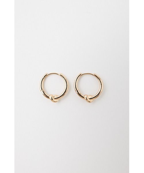 MOUSSY（マウジー）の「KNOT EARRINGS（ピアス（両耳用）・レディース・ゴールド/シルバー・FREE）」の2枚目の写真