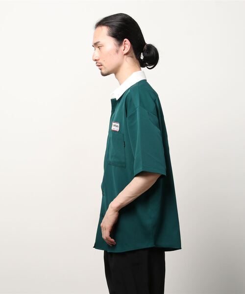 （What it isNt）ART BY MARKGONZALES（ワットイットイズント）の「【h】〔(what it isNT)ART BY MARK GONZALES〕バック刺繍ワークシャツ　半袖（シャツ/ブラウス・メンズ・ホワイト/グリーン/その他2/その他1/ブラック・X-LARGE/MEDIUM/LARGE）」の19枚目の写真