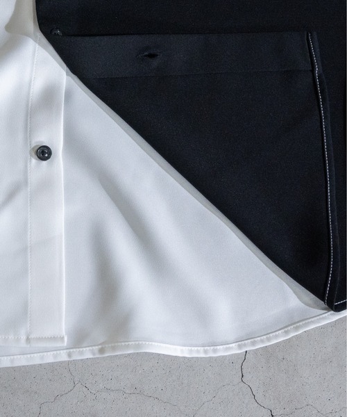 （What it isNt）ART BY MARKGONZALES（ワットイットイズント）の「【h】〔(what it isNT)ART BY MARK GONZALES〕バック刺繍ワークシャツ　半袖（シャツ/ブラウス・メンズ・ホワイト/グリーン/その他2/その他1/ブラック・X-LARGE/MEDIUM/LARGE）」の7枚目の写真