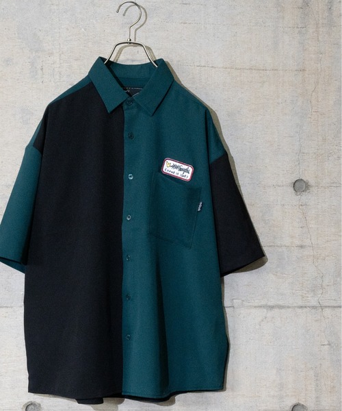 （What it isNt）ART BY MARKGONZALES（ワットイットイズント）の「【h】〔(what it isNT)ART BY MARK GONZALES〕バック刺繍ワークシャツ　半袖（シャツ/ブラウス・メンズ・ホワイト/グリーン/その他2/その他1/ブラック・X-LARGE/MEDIUM/LARGE）」の17枚目の写真